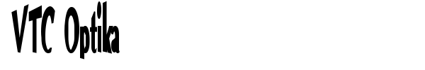 VTC Optika font preview